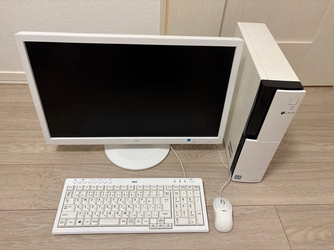 【美品】NEC LAVIE デスクトップPC ホワイト フルセット