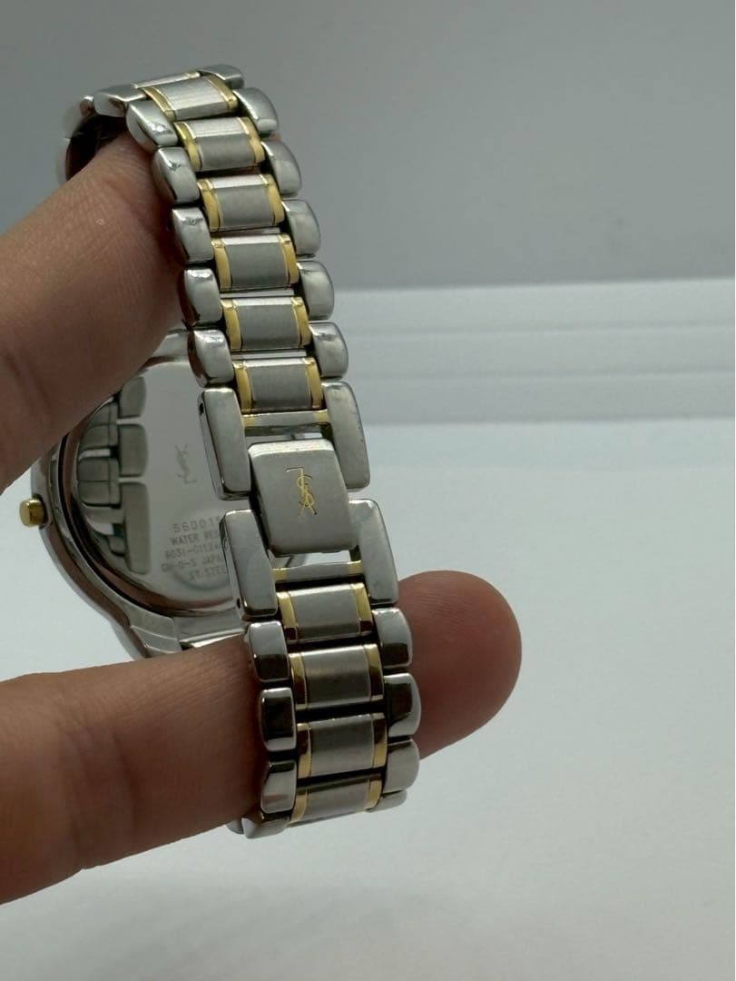 新品電池 YSL イヴサンローラン ユニセックス腕時計 アイボリー