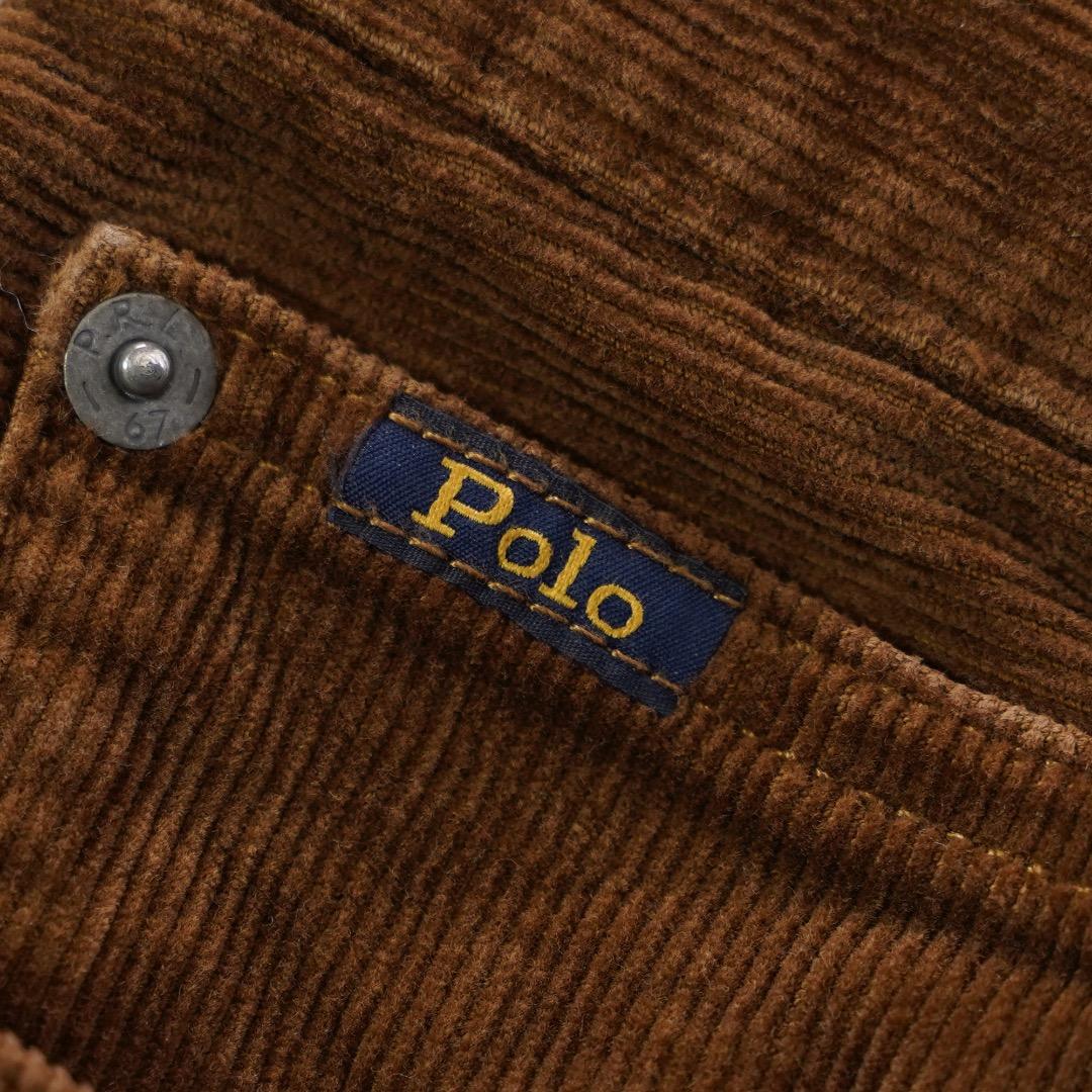 ポロラルフローレン W32 コーデュロイ ポロチノ ボトム 古着 茶 18222