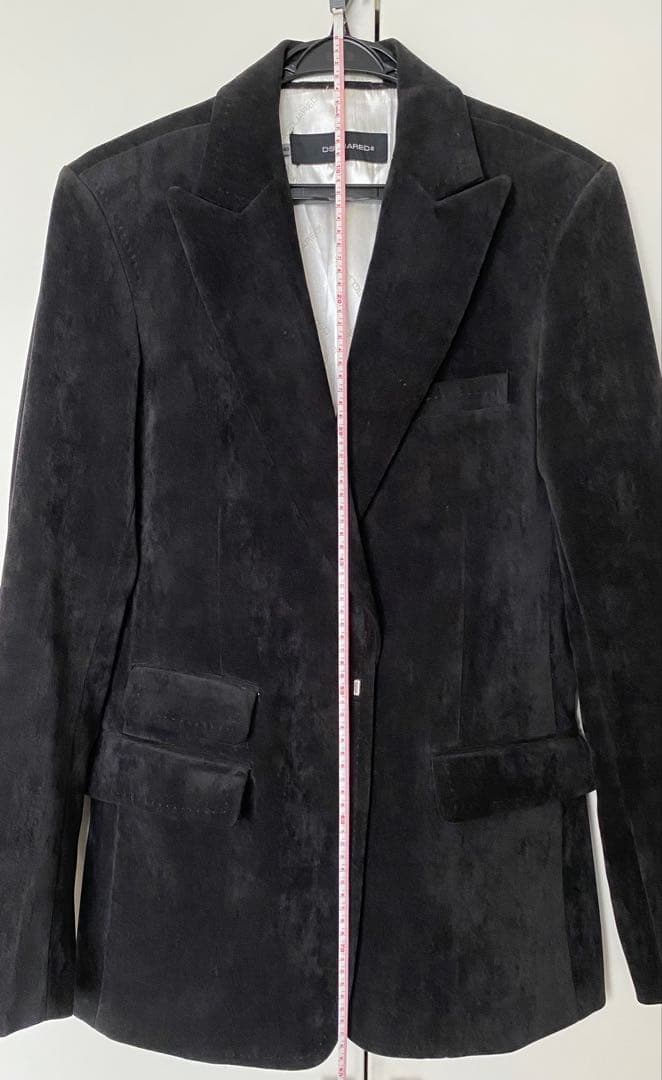 【DSQUARED2】秋冬の装い！黒ベルベット ジャケット レア