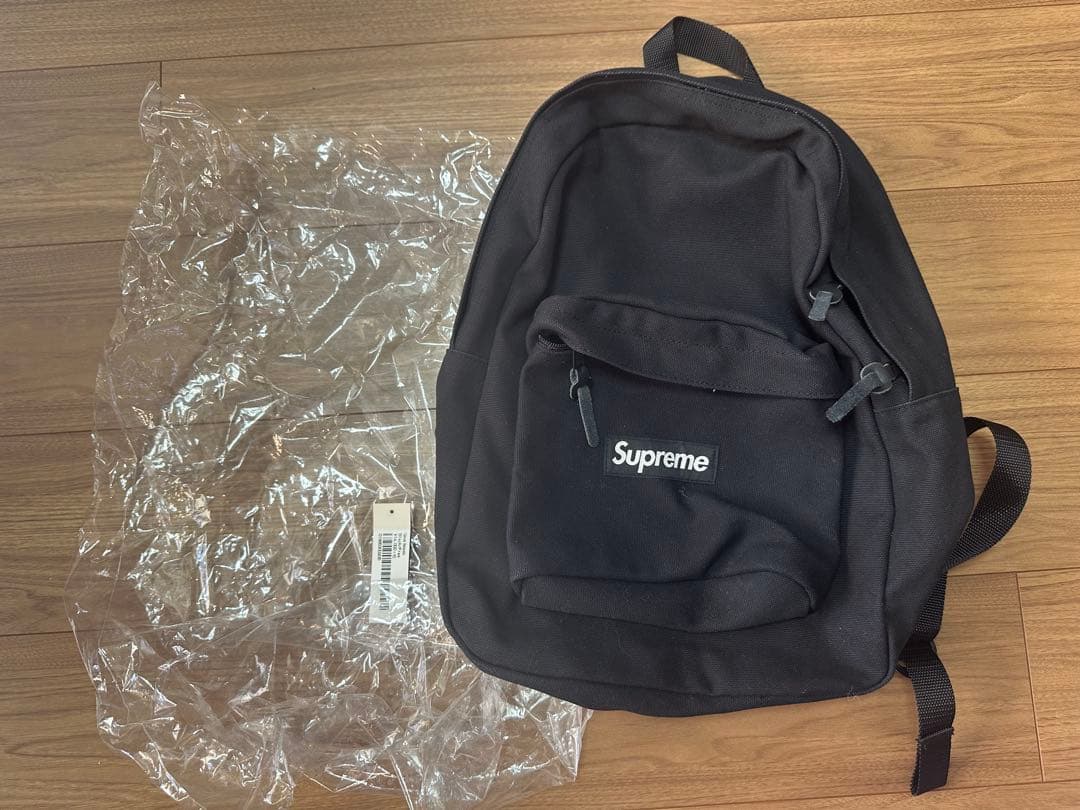 Supreme Canvas Backpack シュプリーム　黒