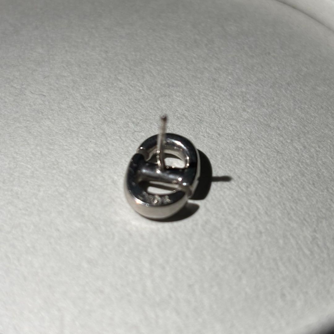 【限定値下げ】DIOR CD NAVY スタッドピアス（片耳）ディオールピアス