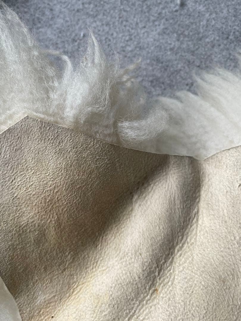 WINDWARD オーストラリア産　高級ムートン羊毛ラグ アイボリー　家庭洗濯可