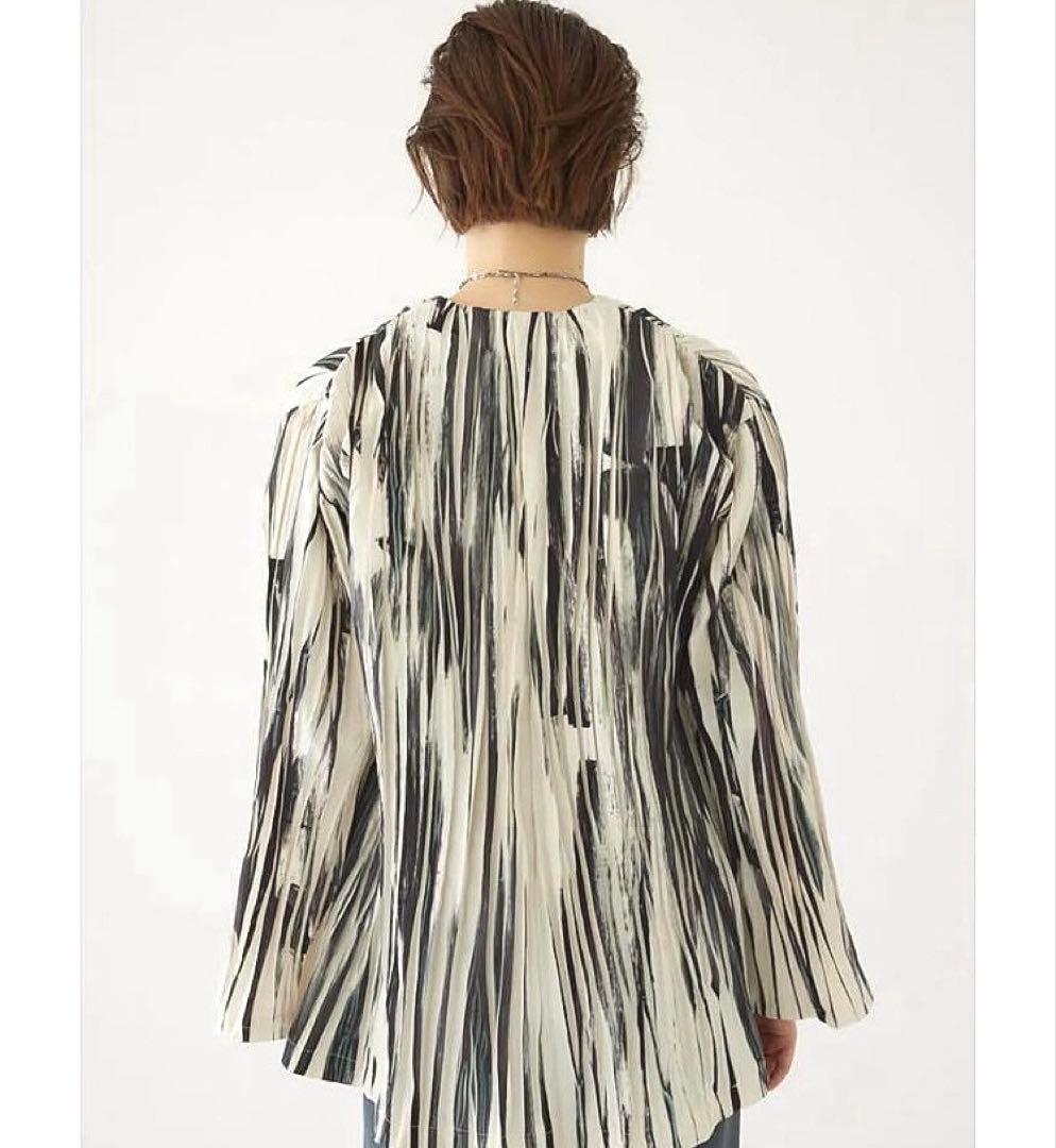 美品✨ リムアーク ブラウス　シャツ　トップス　プリーツ　フレア　長袖