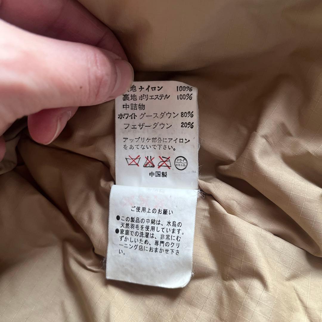 A BATHING APE迷彩柄フード付きダウンジャケット　メンズ　S