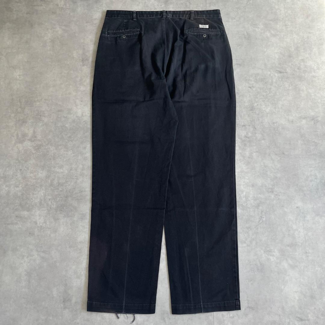 ポロラルフローレン W38 ポロチノ 90s アンドリュー 古着 黒 16610