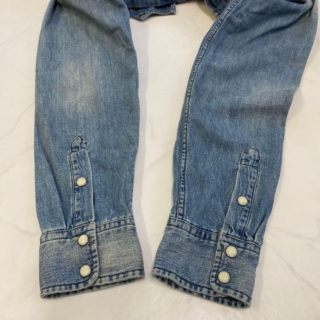 タグ付き新品★ポロラルフローレン 長袖 ウエスタン デニムシャツ 160