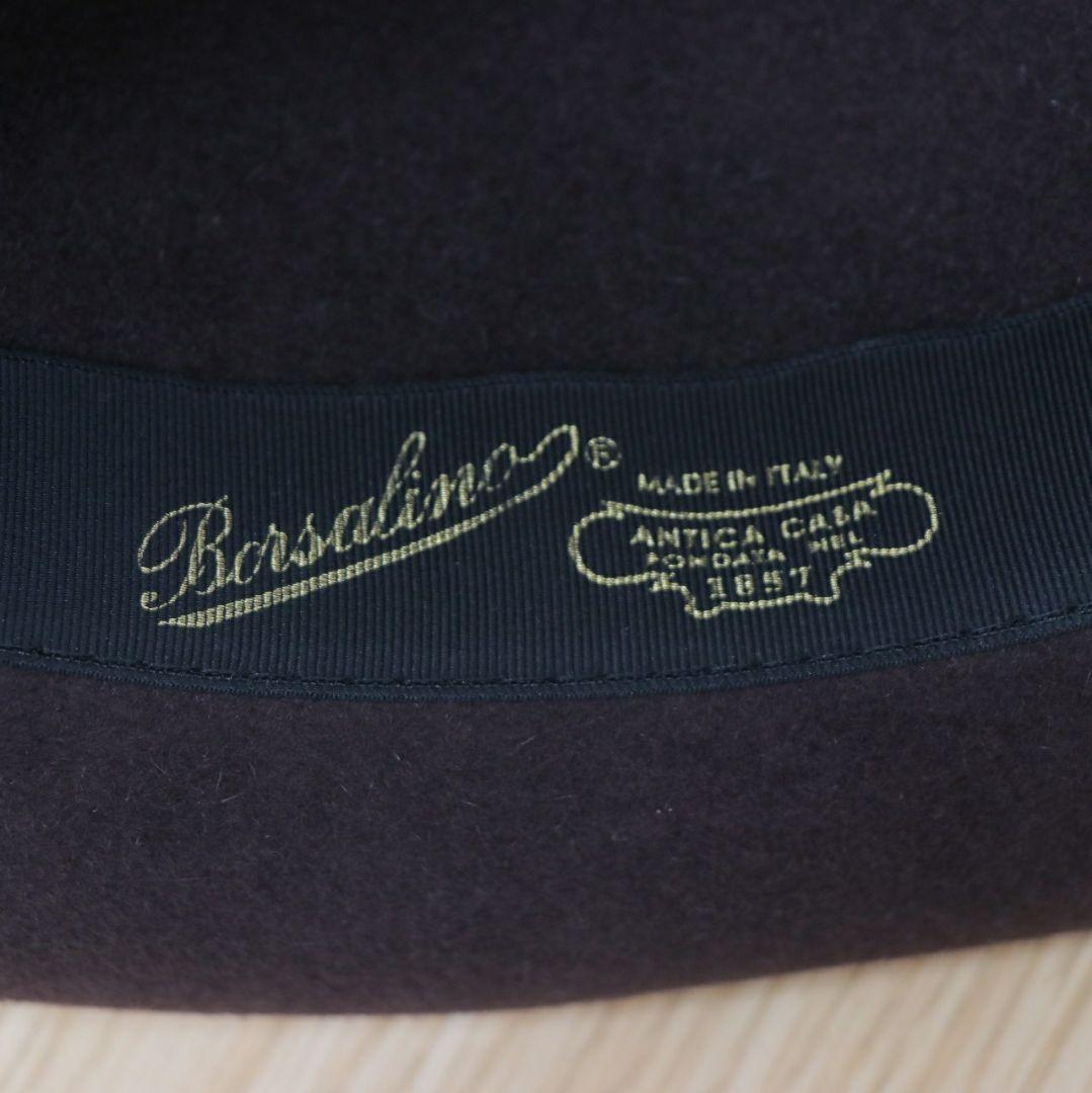 Borsalino FEDORA ラビットファー ハット ブラウン