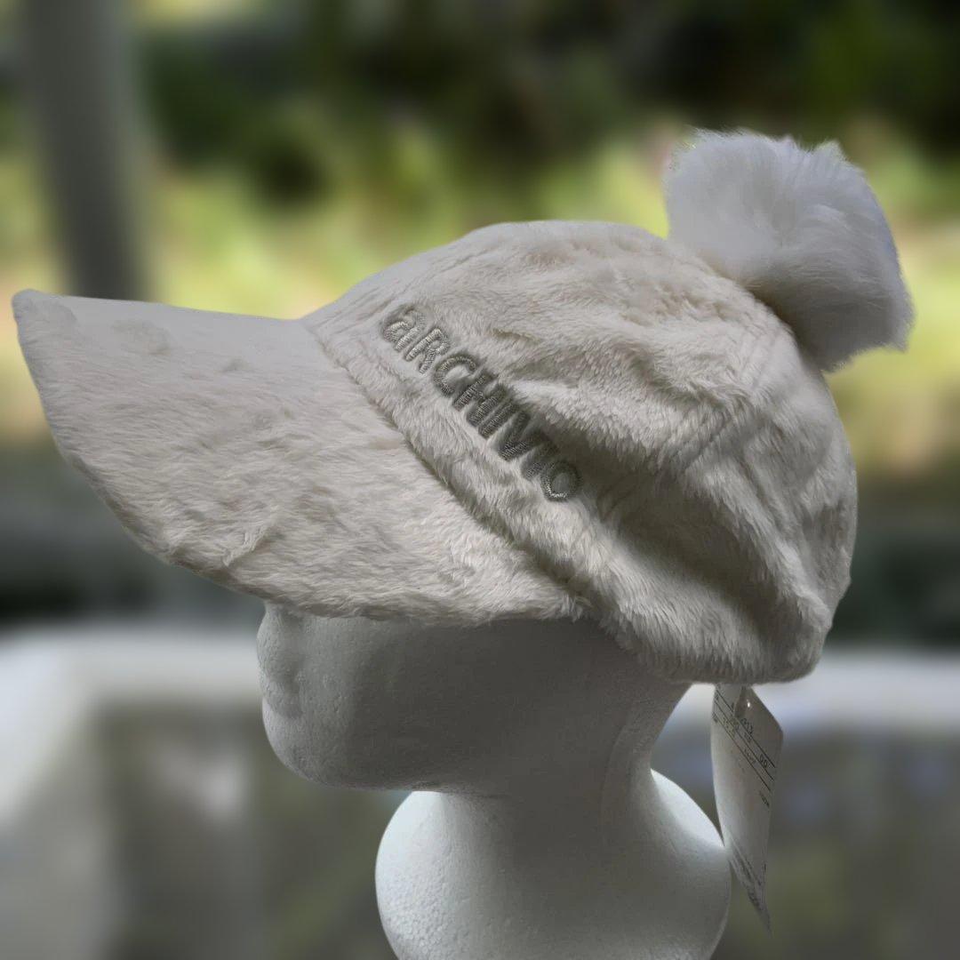 ARCHIVIO ファーキャップ ホワイト 00