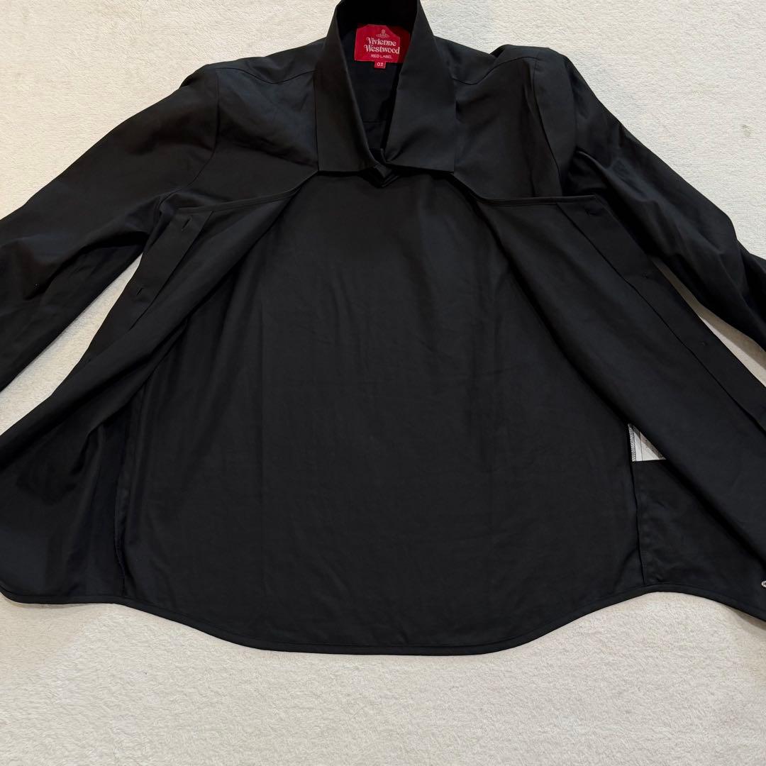 ヴィヴィアンウエストウッドレッドレーベル　ラブシャツ　ブラウス　オーブ　ブラック
