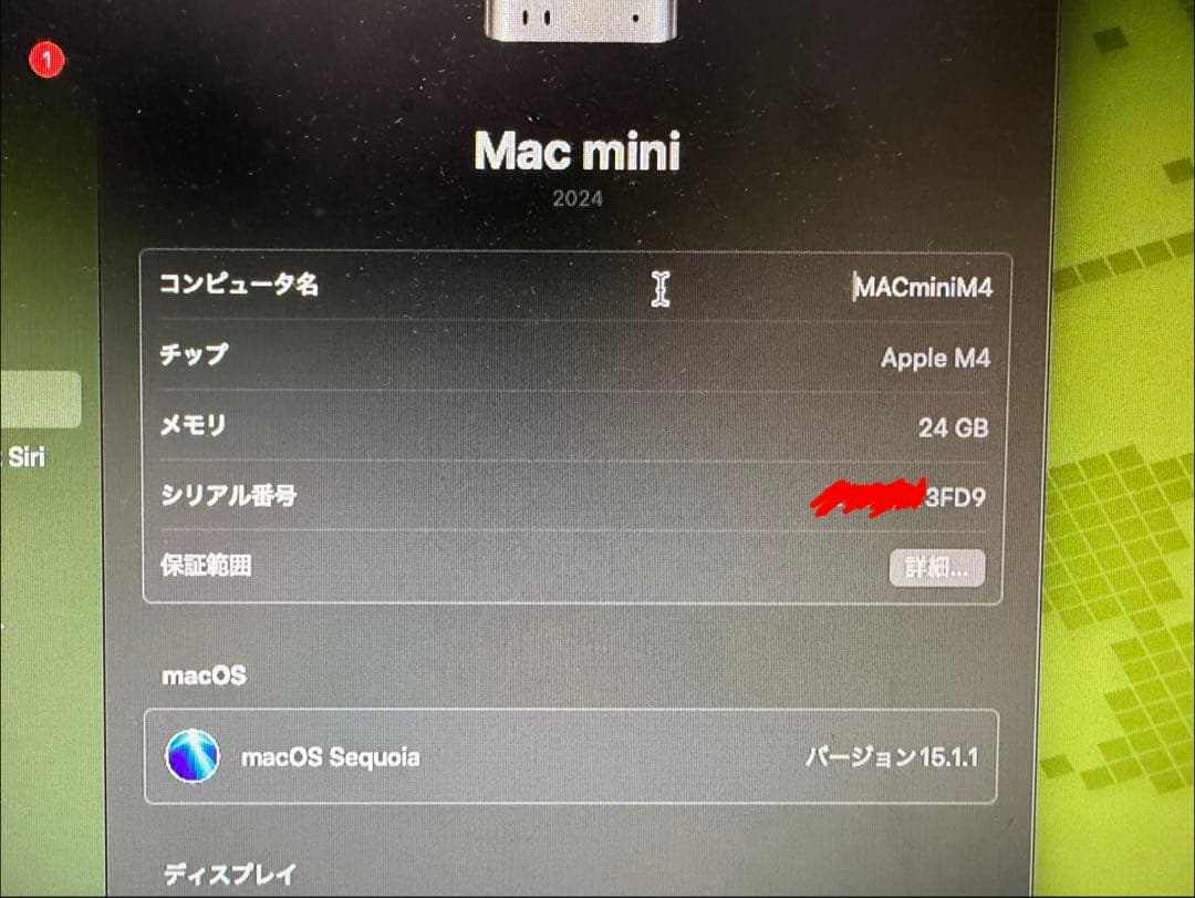 Mac mini M4 24GB 512GB｜マジックマウス・キーボード付き