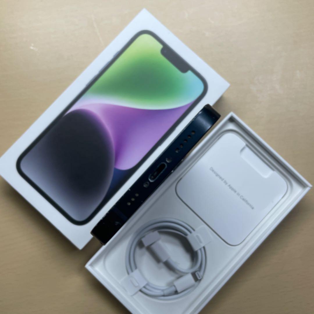 iPhone14 128GB SIMフリー　割れなし　バッテリー最大容量85%