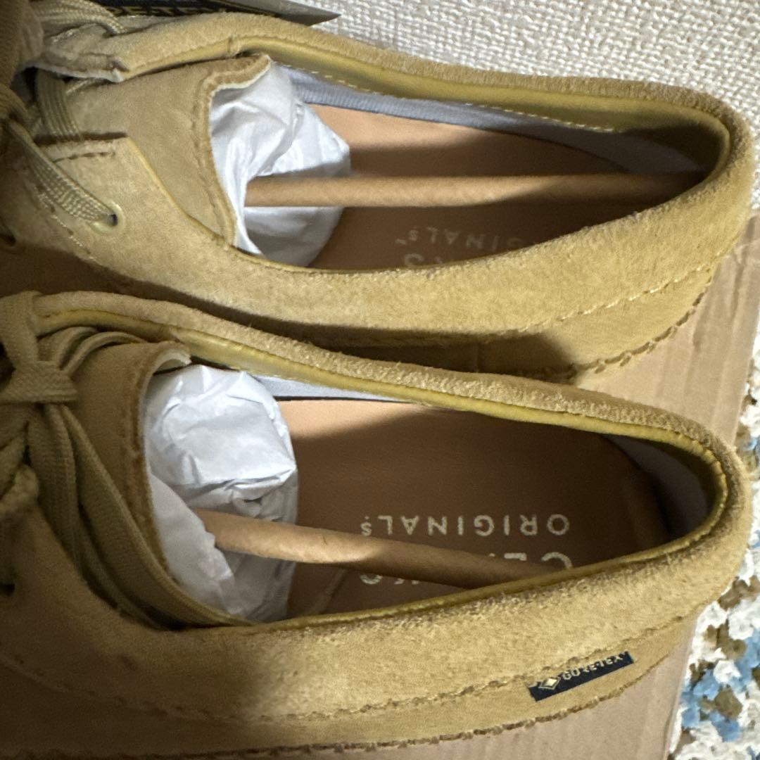 【未使用品】クラークス ウィーバー ゴアテックス メープルスエード UK8