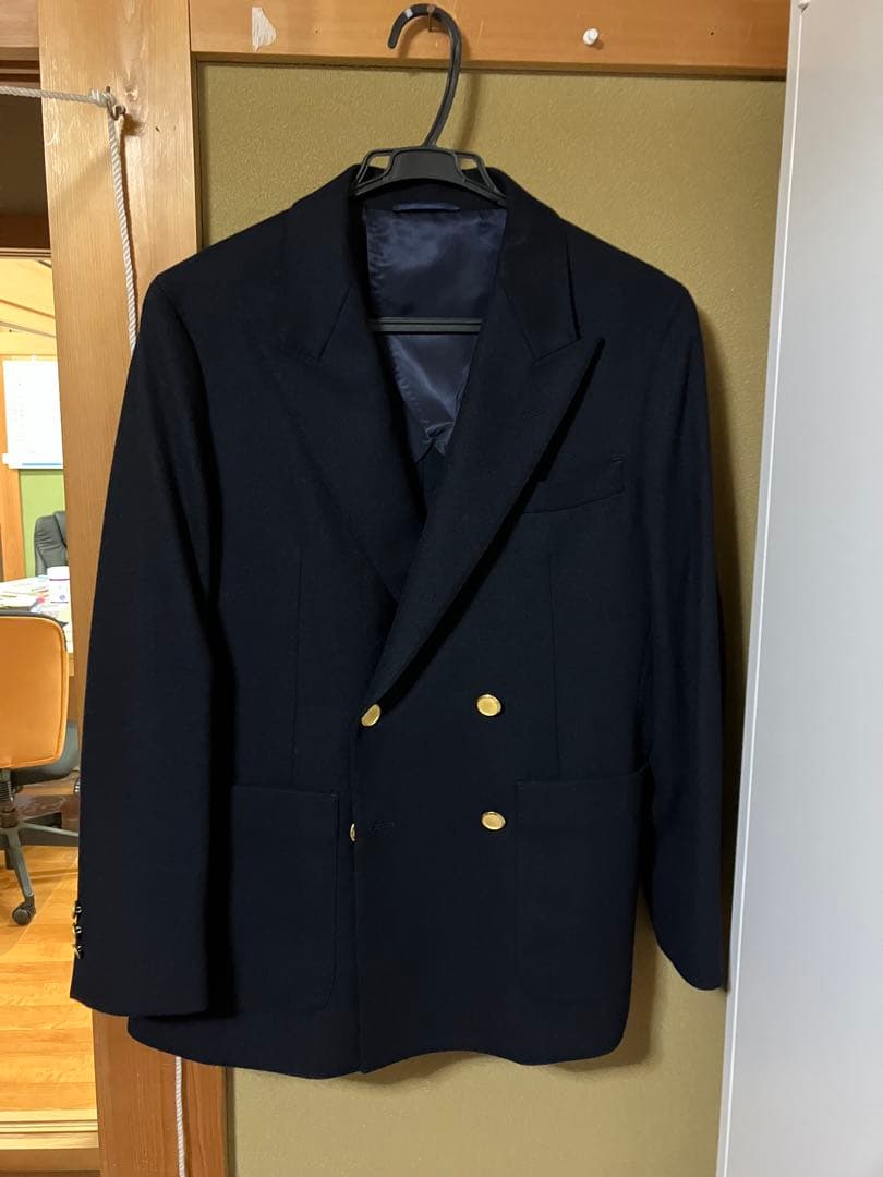 試着のみGOOVIフランネルウール　ダブルジャケット　サイズ1