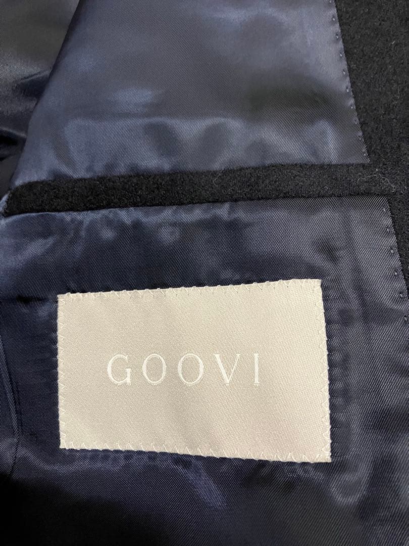 試着のみGOOVIフランネルウール　ダブルジャケット　サイズ1