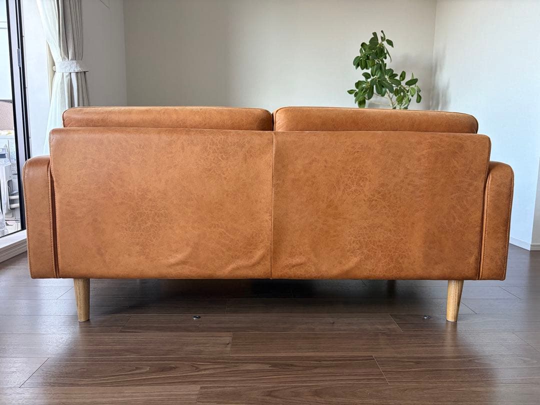 【クラッシュゲート】フリート 2人掛けソファ（レザーテックス）