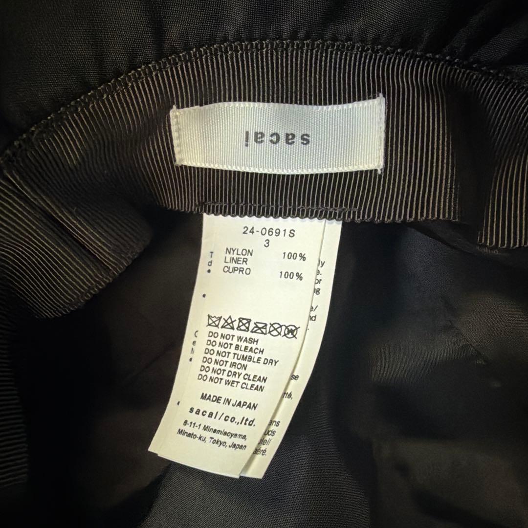 当日発送　sacai ナイロン ポケットダブルプリム バケット ハット