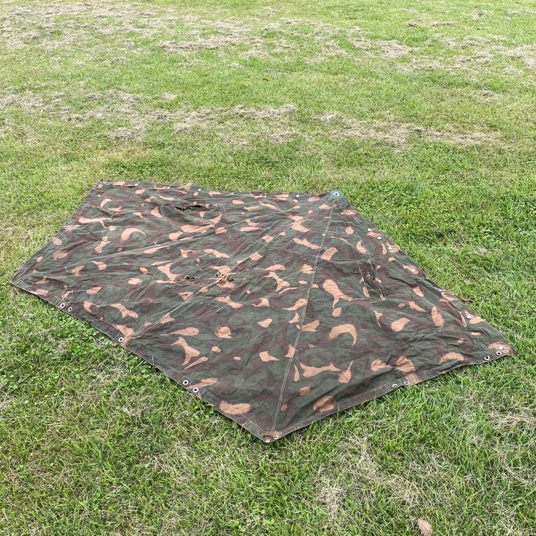 ハンガリー軍　軍幕　ポンチョ　１枚④　 迷彩　ハリケーンカモ　 ミリタリー