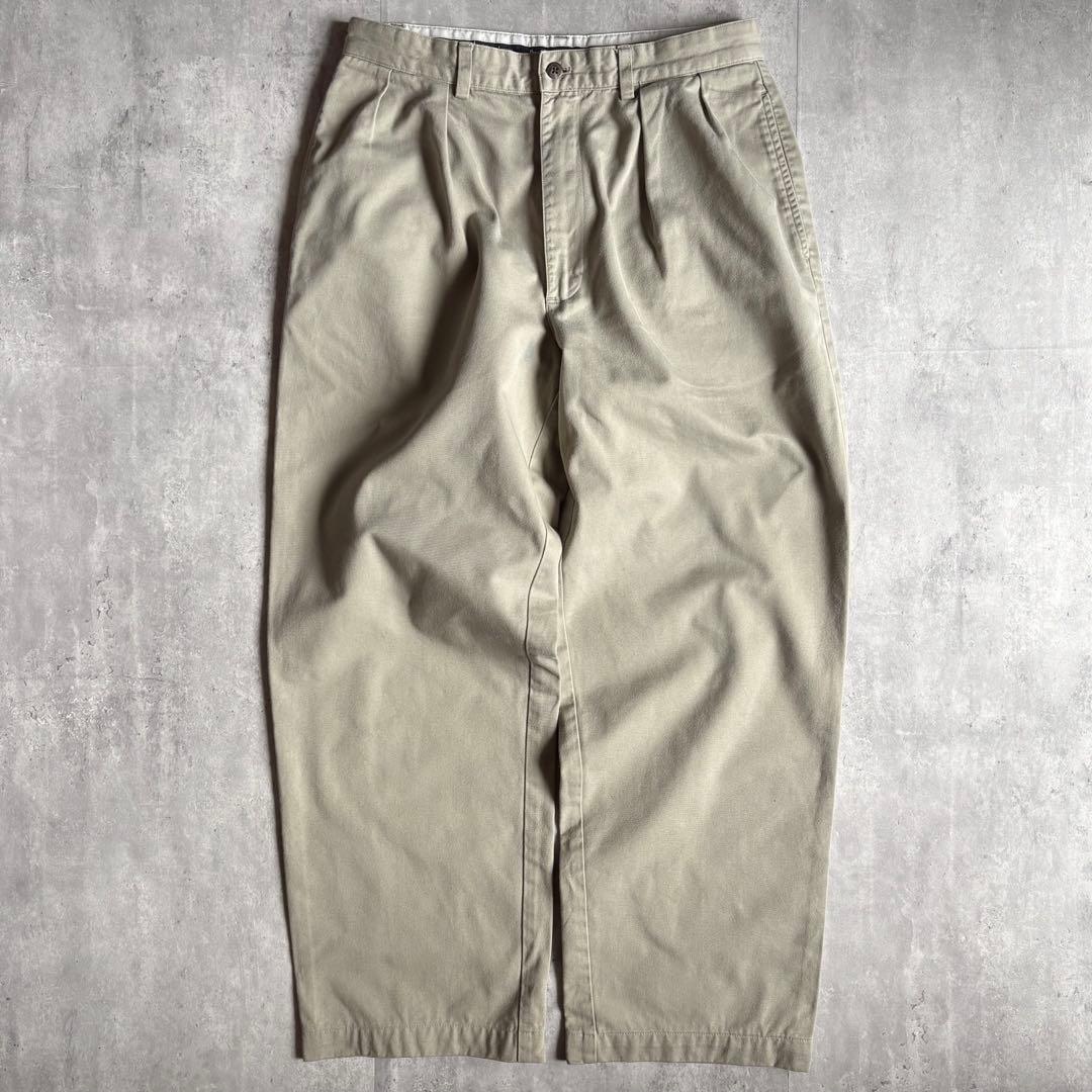 【90s Polo Ralph Lauren】コットンパンツ　チノパンツ　太め
