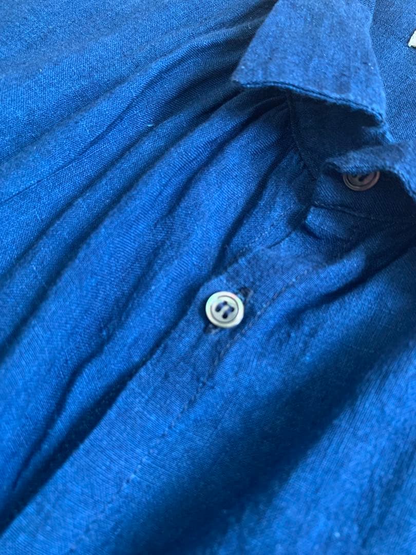 ICHI Antiquites イチアンティークス リネン シャツワンピース