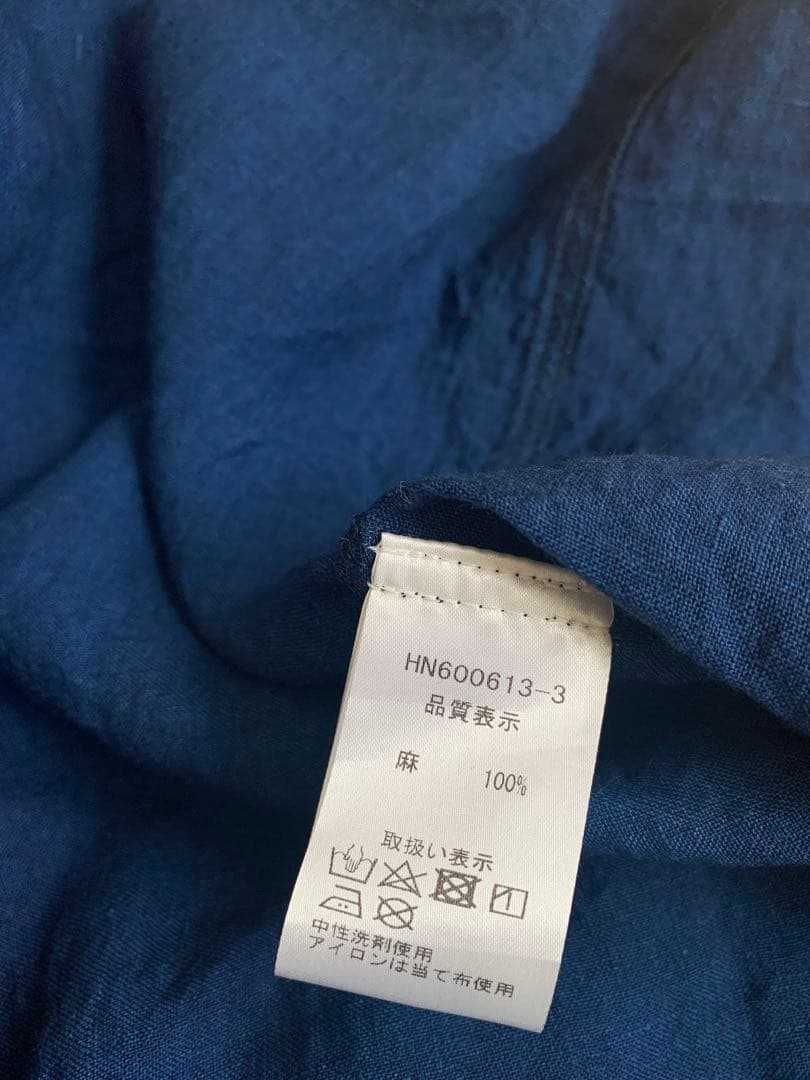 ICHI Antiquites イチアンティークス リネン シャツワンピース