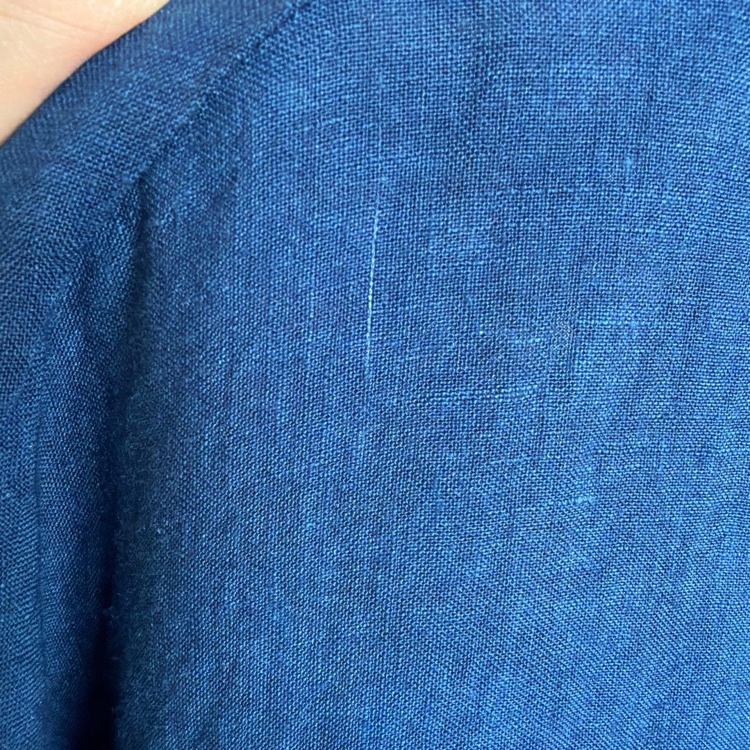 ICHI Antiquites イチアンティークス リネン シャツワンピース