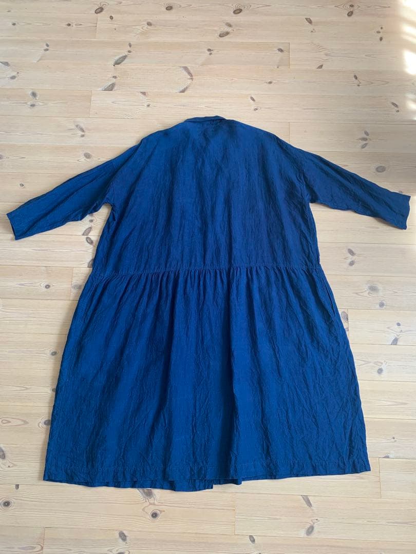 ICHI Antiquites イチアンティークス リネン シャツワンピース