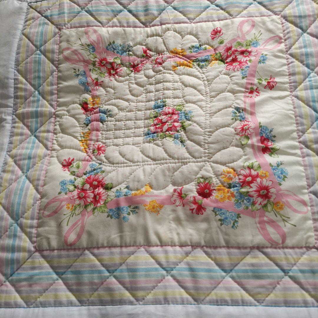 パッチワークキルトタペストリーリバーシブル