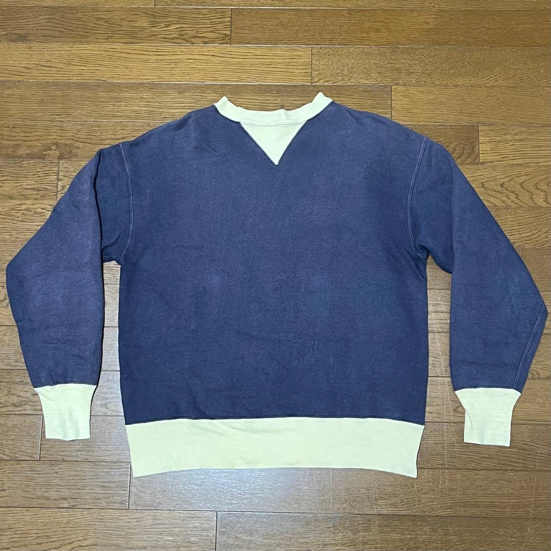 WAREHOUSE 直営店限定 両Vツートーンスウェット　サイズ40