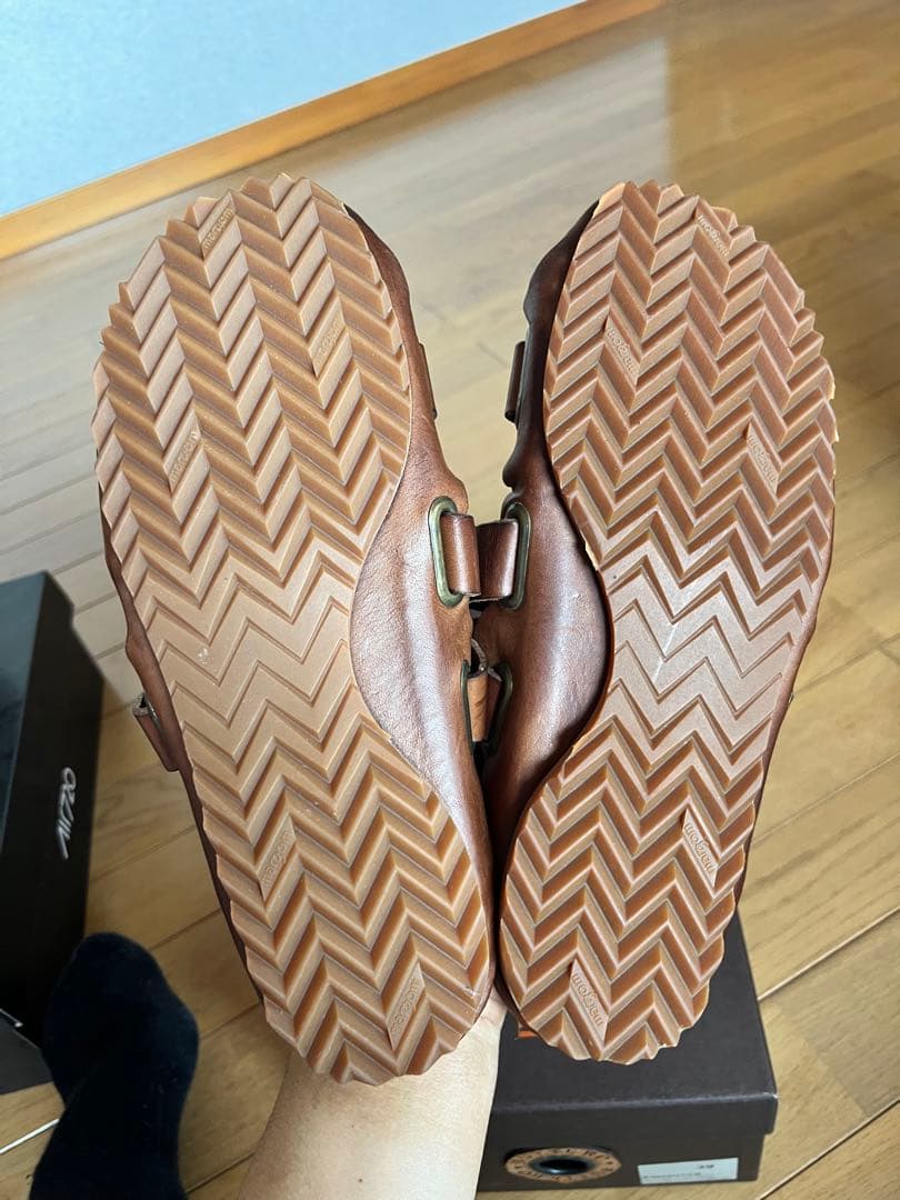 【ラフ】BUTTERO ブラウン サンダル　39