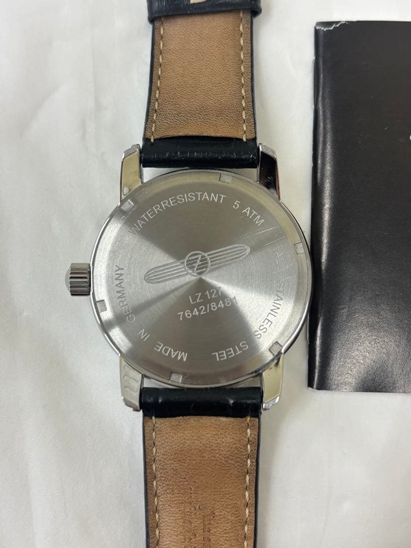 ZEPPELIN ツェッペリン　メンズ クオーツ GMT レザー ブラック