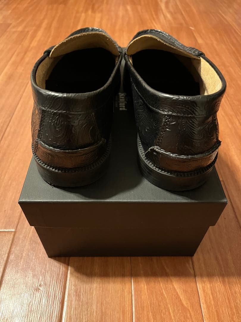 靴 kenford EMBOSSED LOAFERS PAISLEY 26.5cm