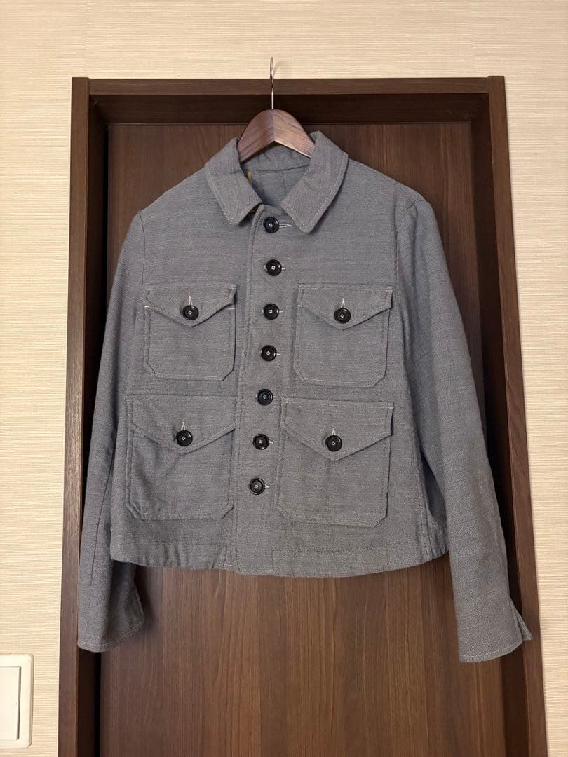 45r ウールサージ アニージャケット　グレー　サイズ2