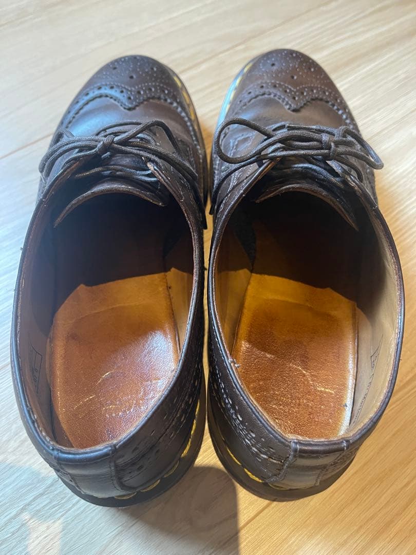 靴 Dr.Martens wing tip brown vintage