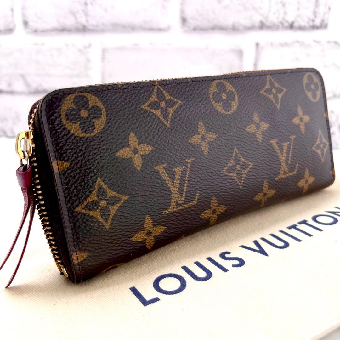 ルイヴィトン モノグラム ポルトフォイユ クレマンス フューシャM60742