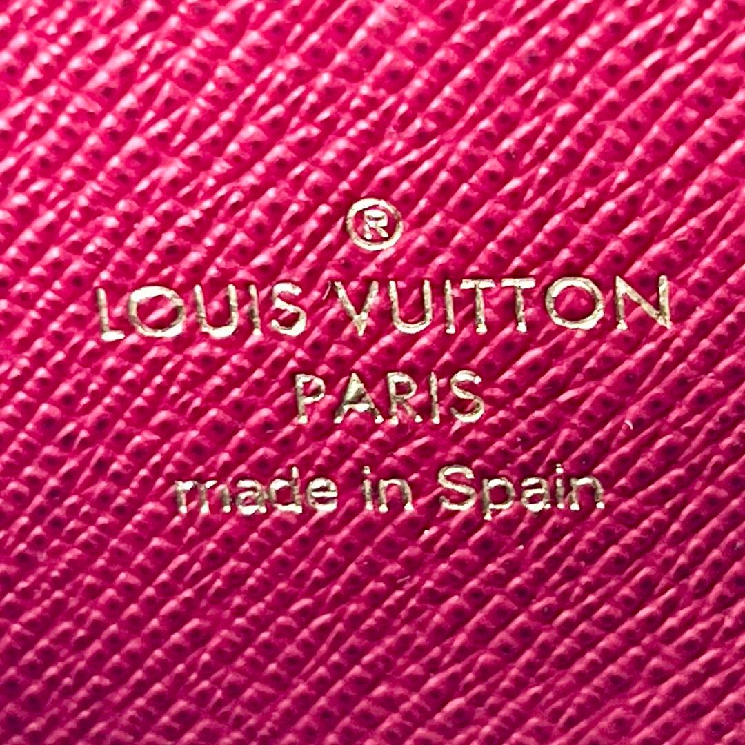 ルイヴィトン モノグラム ポルトフォイユ クレマンス フューシャM60742