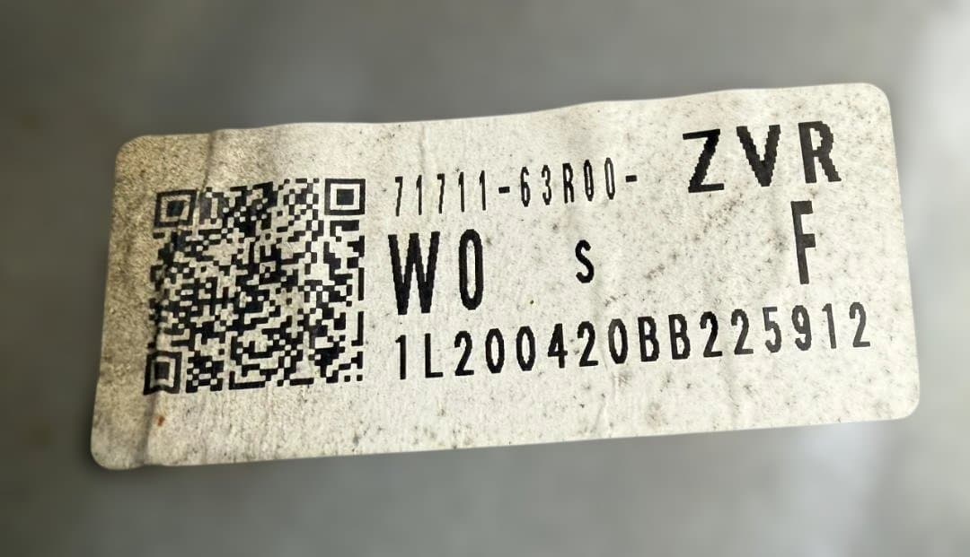 宝寿MH35S 前期 ワゴンR 純正フロントバンパー　カラーZVR