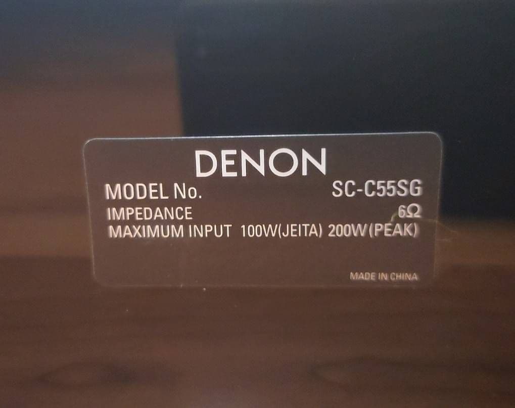 ​【美品】DENON センタースピーカー SC-C55SG ピアノブラック