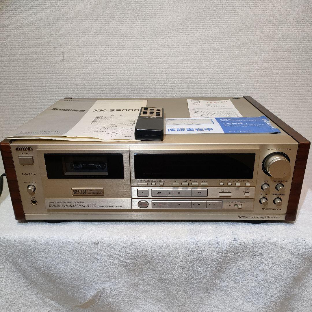 シ*ー様 ​フルセットAIWA XK-S9000 リモコン・説明書付 通電済　ジ