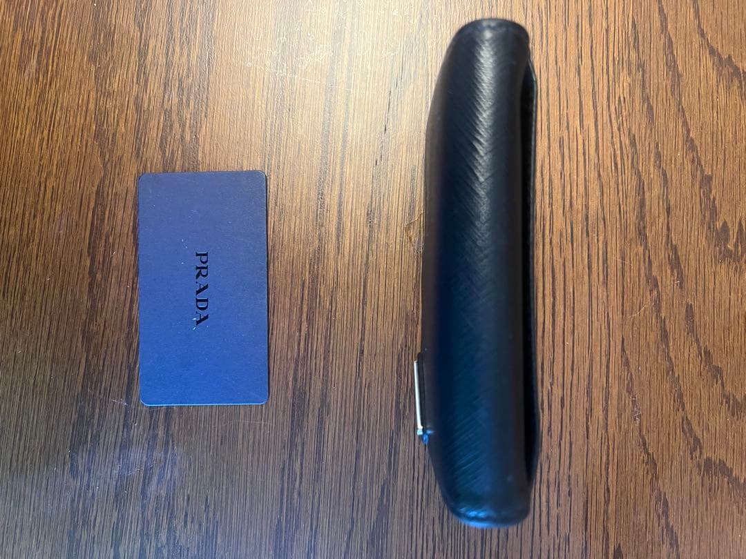 PRADA プラダ 名刺入れ カードケース サフィアーノ 黒 財布兼用 正規品