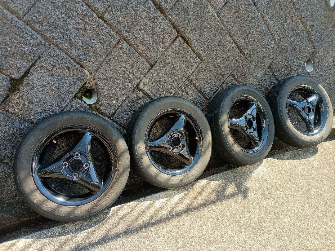 ①１４インチ　社外アルミホイール・タイヤセット　中古