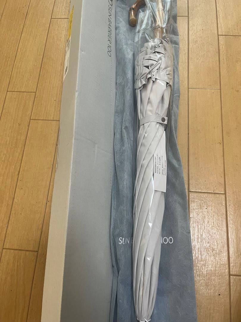 SUNBARRIER 100 日傘 55cm ホワイト