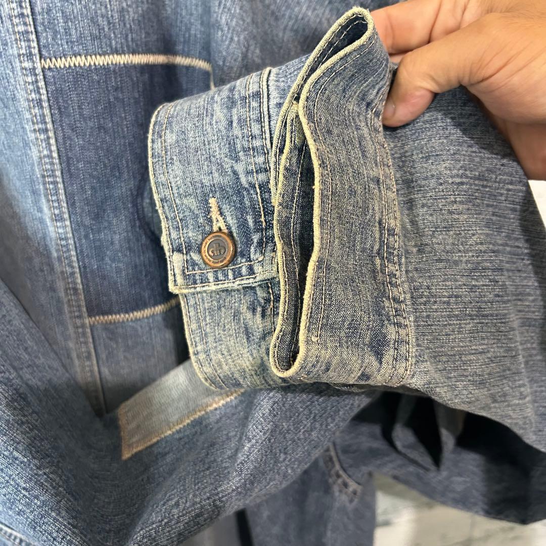 90s OLD Pelle Pelle 刺繍 パッチワーク カバーオール