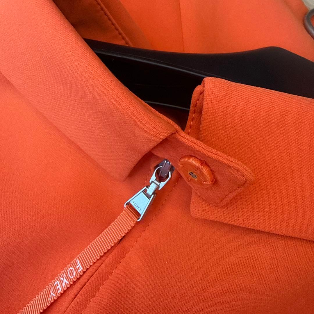 FOXY ノースリーブオレンジロングワンピース