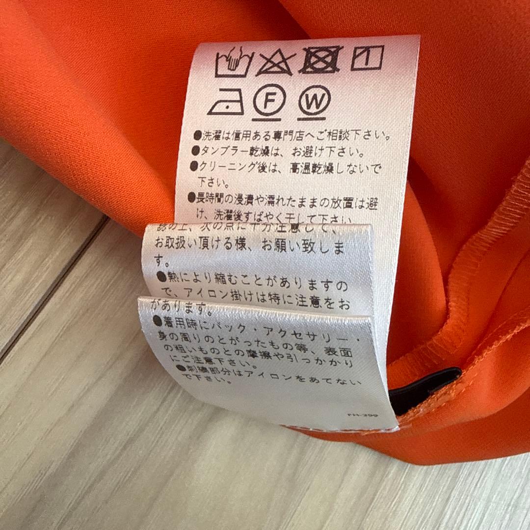 FOXY ノースリーブオレンジロングワンピース