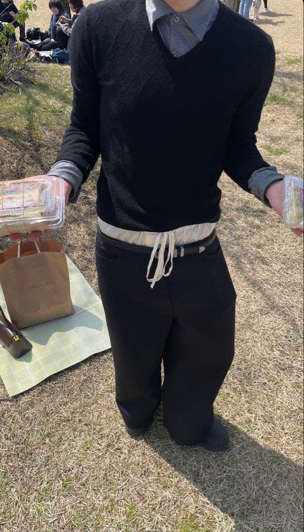 ACNE STUDIOS　 Satin Contrast Trousers