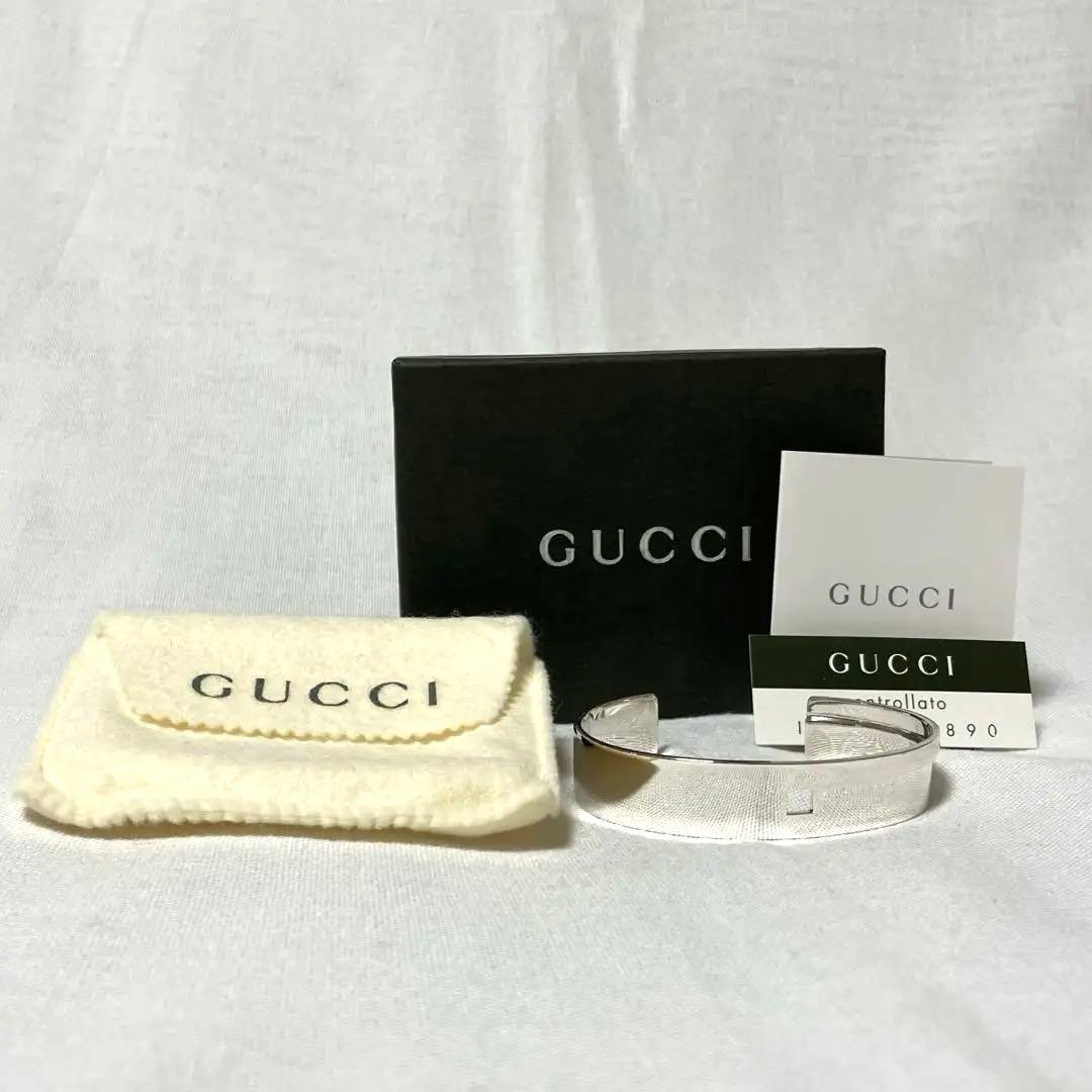 【美品】GUCCI バングル シルバー 925