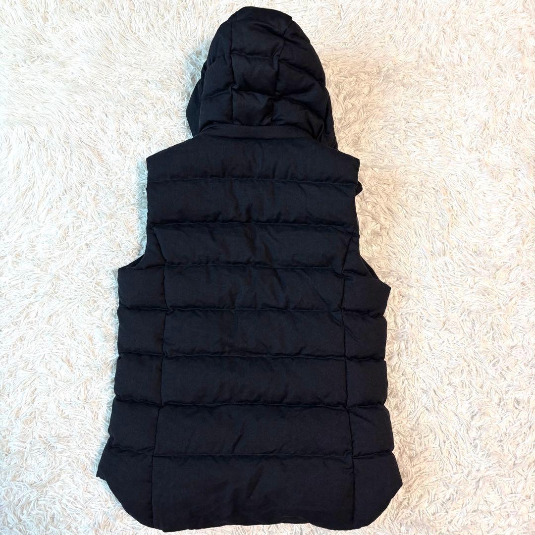 極美品/L相当✨タトラス ダウンベスト SOVER 2way ダブルジップ 濃紺