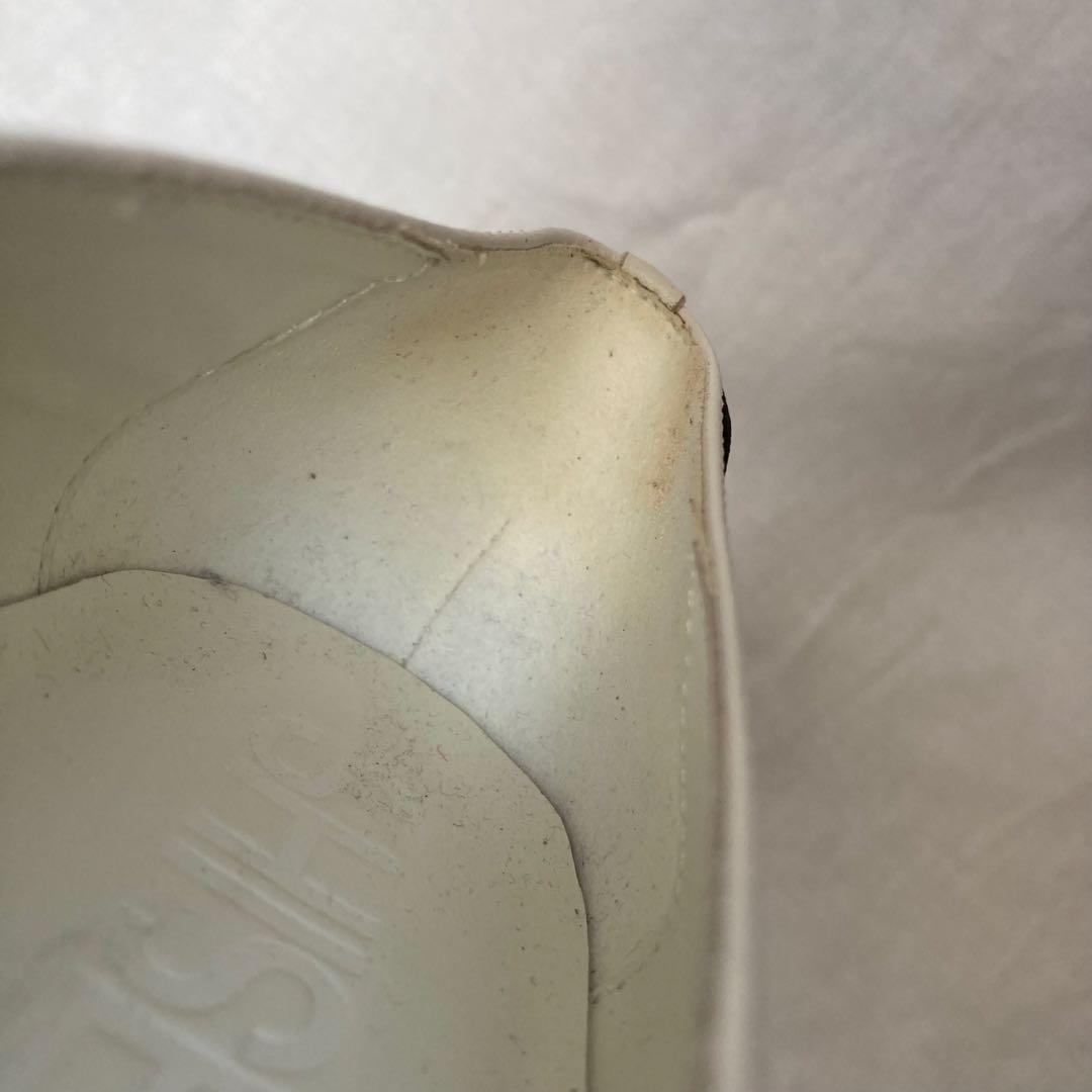 未使用級　シーセイ　ポインテッドトゥ　パンプス　フラット　ヴィブラム　白　37