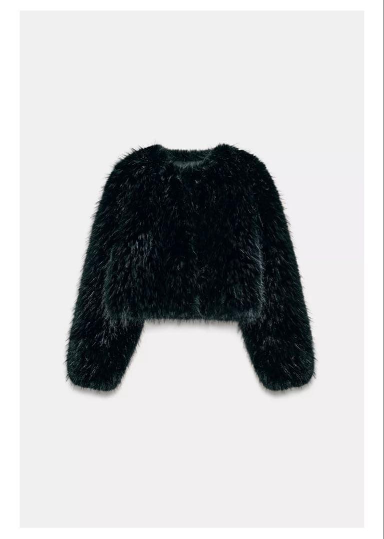 ZARA ザラ ZW COLLECTION ショートフェイクファーコート